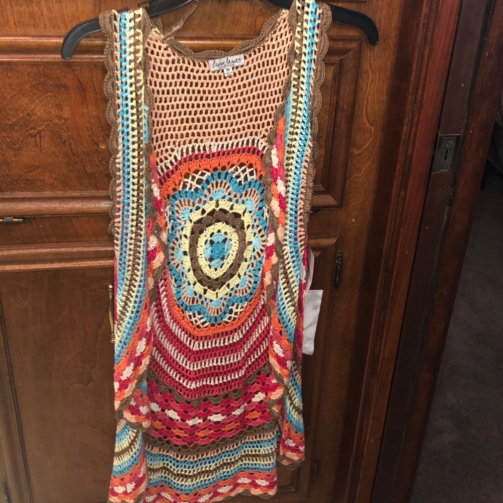 Handmade knit vest for young adults/ women